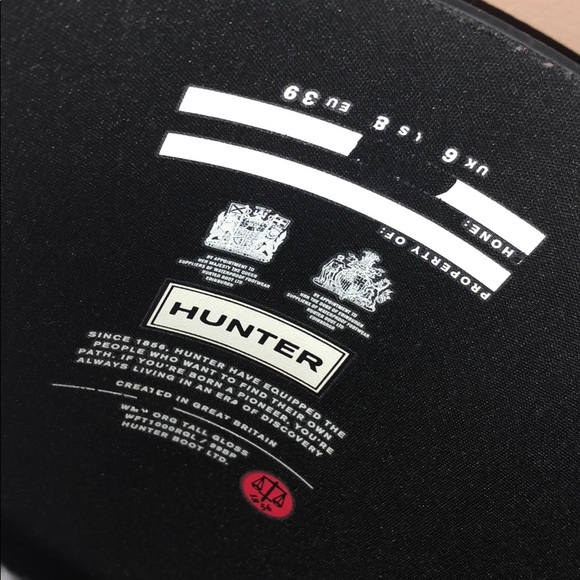 Classic black hunter tall rainboots - Picture 4 of 7